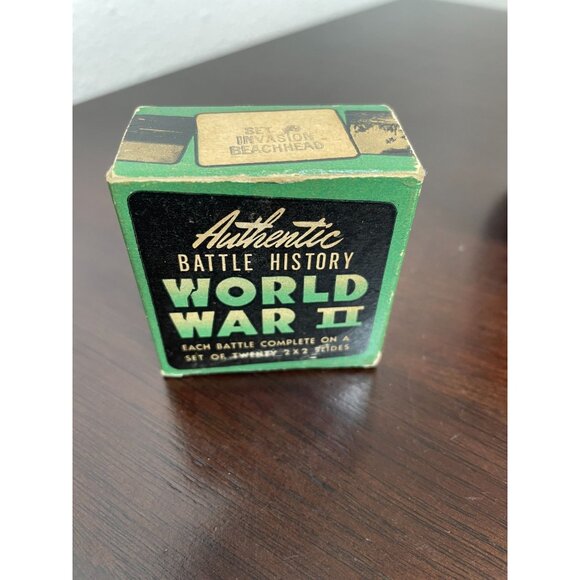 VTG Kaiser Diascop Mini 3 Slide Viewer With Authentic World War II Battle Histor - Picture 4 of 10